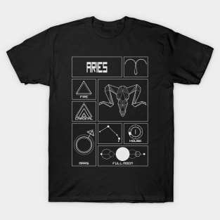 Aries Profile - Astrology Signs T-Shirt